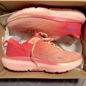 Women's Skechers Go Run Ride 11 Running Shoes, Pink/Purple, size 10